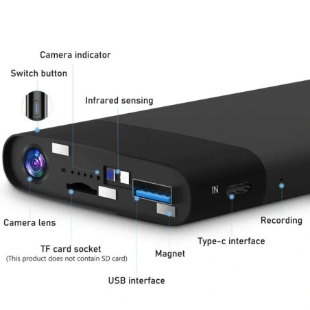 WiFi Camera Backup-Batterij Afstandsweergave 32 Uur